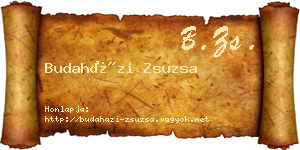 Budaházi Zsuzsa névjegykártya